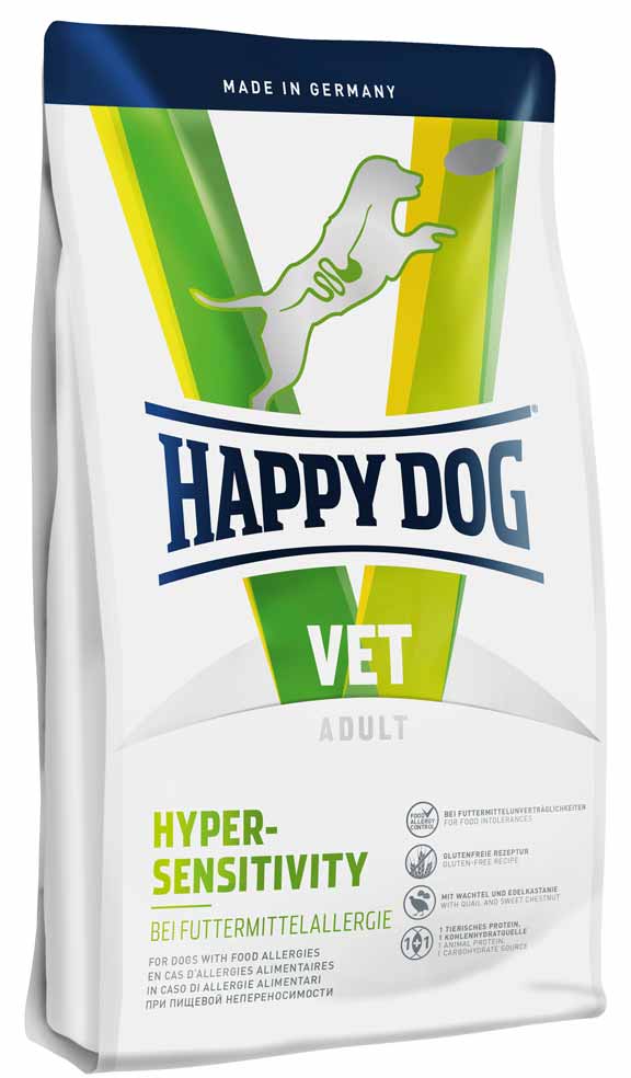 HAPPY DOG VET HYPER-SENSITIVITY 1kg×2袋 Happy Dog VET Diät Hypersensitivity - VET diet for dogs with food